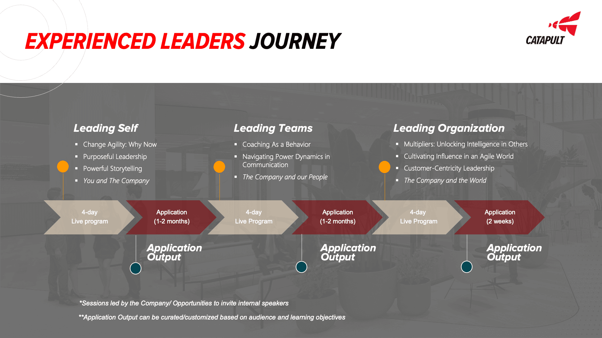 Experienced Leaders Journey