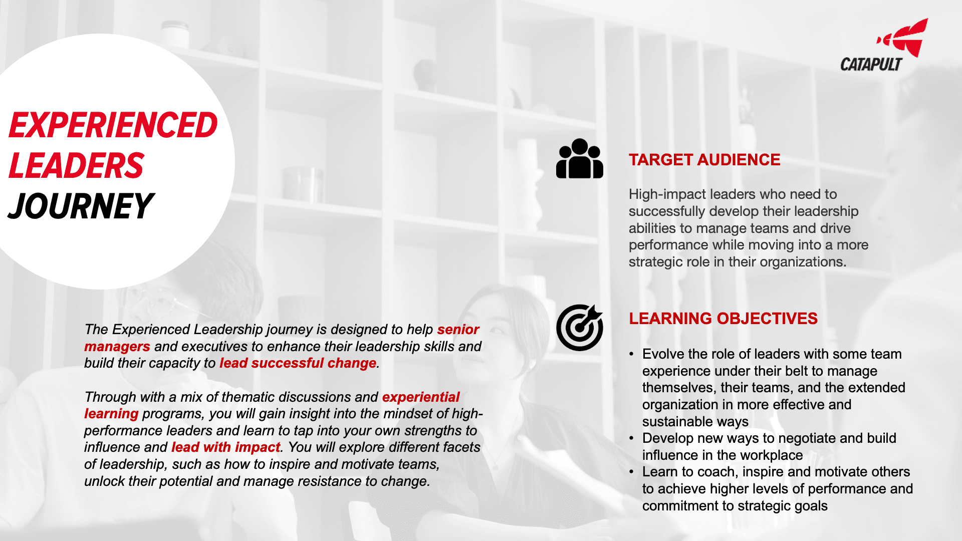 Experienced Leaders Overview